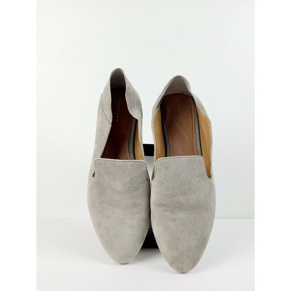 Halogen Women's Suede Gray Collapsible Back Slip On Flats Sz 8M EUC - Picture 6 of 9